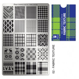 Moyra Шаблон за печат №02 Fabric Texture